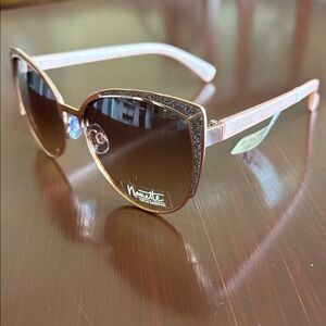 Nanette Lepore Cat Eye Rose Gold Metal Frame, Metal 100% UV protect sunglasses